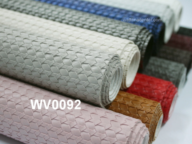 synthetic PU fabric, ผ้าพียู, ผ้าลายสาน, basketweave